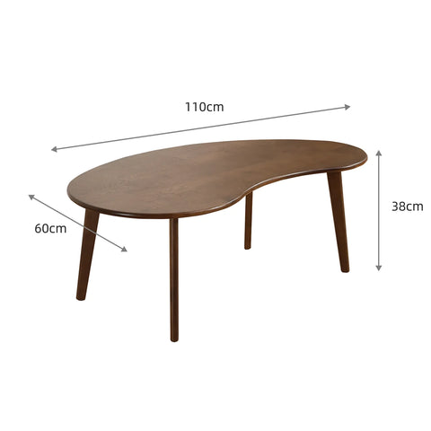 Rune Walnut Effect Oval Wooden Coffee Table