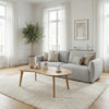 Rune Oak Effect Oval Wooden Coffee Table