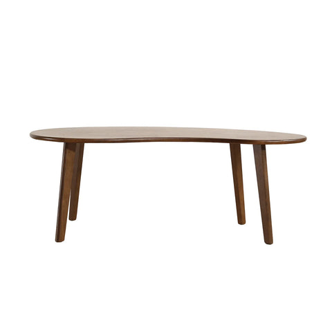 Rune Walnut Oval Wooden Coffee Table