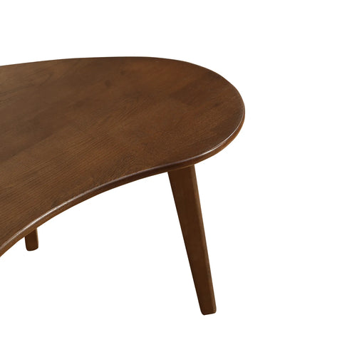 Rune Walnut Oval Wooden Coffee Table