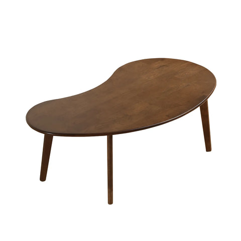 Rune Walnut Oval Wooden Coffee Table