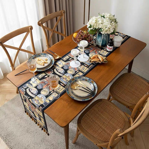 Rustic Vintage Kitchen Table Runner – 180 x 35 cm