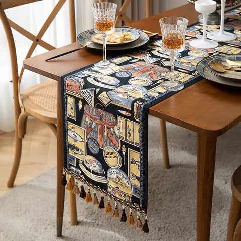 Rustic Vintage Kitchen Table Runner – 180 x 35 cm