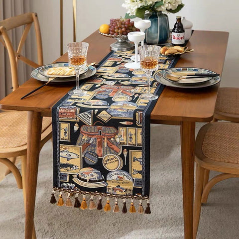 Rustic Vintage Kitchen Table Runner – 180 x 35 cm