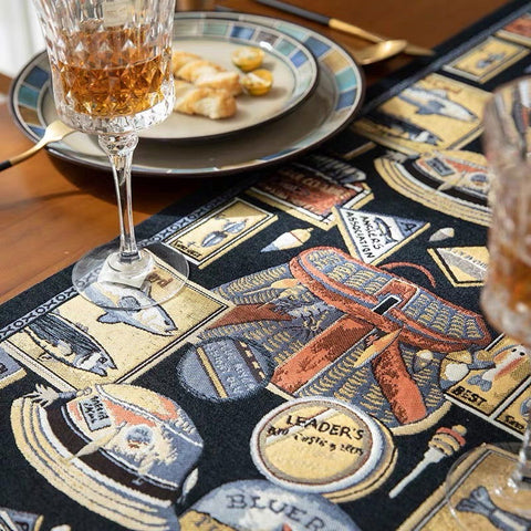 Rustic Vintage Kitchen Table Runner – 180 x 35 cm
