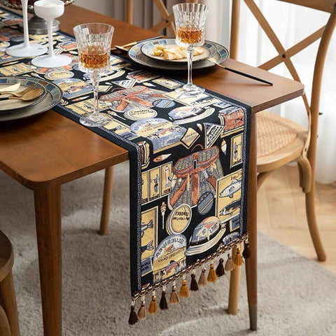 Rustic Vintage Kitchen Table Runner – 180 x 35 cm