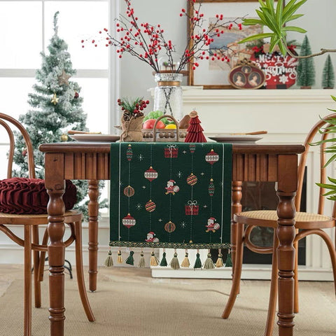 Santa’s Festive Cheer Table Runner – 180 x 35 cm