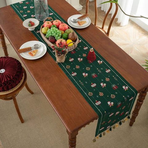 Santa’s Festive Cheer Table Runner – 180 x 35 cm