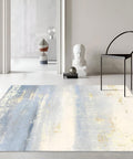 Santo Distressed Ocean Waves Velvet Rug - 160 x 200cm - Furnt