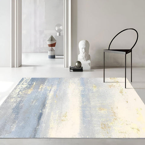 Santo Distressed Ocean Waves Velvet Rug - 160 x 200cm - Furnt