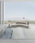 Santo Distressed Ocean Waves Velvet Rug - 160 x 200cm - Furnt