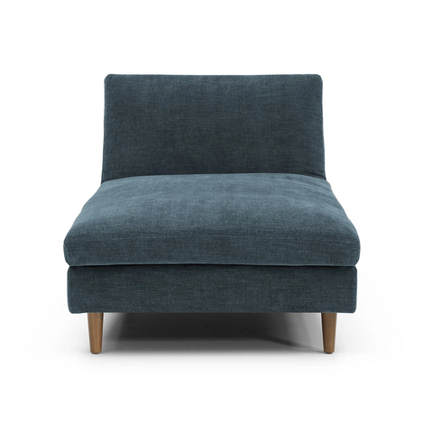 Scott Chaise Sofa Bed in Navy or Olive Green Chenille