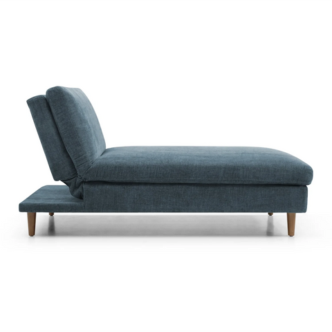 Scott Chaise Sofa Bed in Navy or Olive Green Chenille