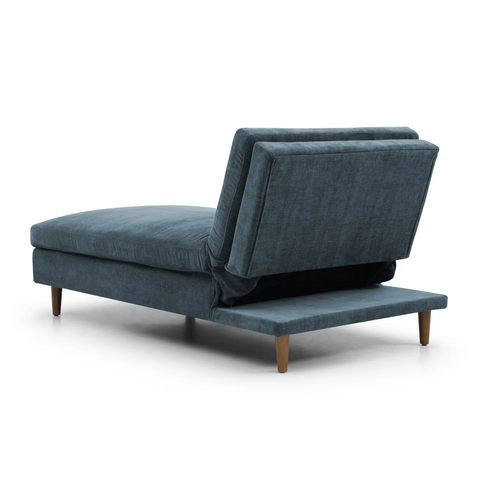 Scott Chaise Sofa Bed in Navy or Olive Green Chenille