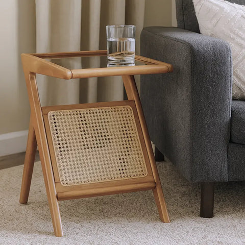 Scott Rectangle Rattan Side Table