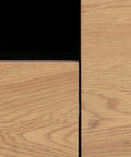 Seaford TV Unit 2 Doors 1 Drawer in Black & Oak