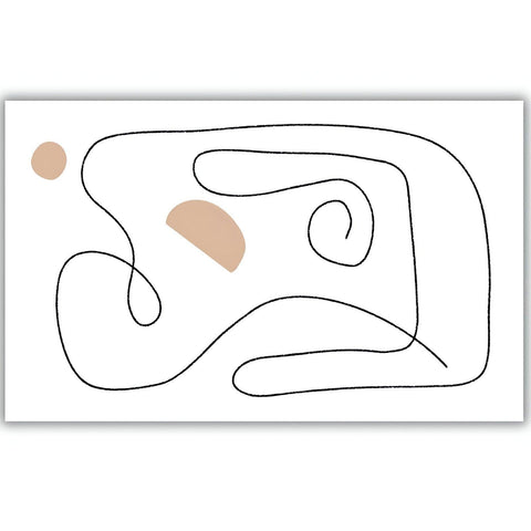 Shanks Minimalist Line Art Rug - 160 x 200cm - Furnt