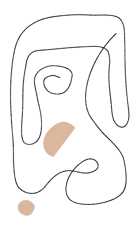 Shanks Minimalist Line Art Rug - 160 x 200cm - Furnt