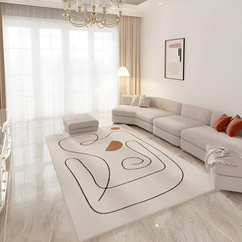 Shanks Minimalist Line Art Rug - 160 x 200cm - Furnt