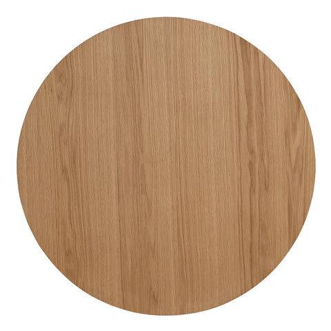 Sienna Oak Round Wooden Dining Table - 100cm