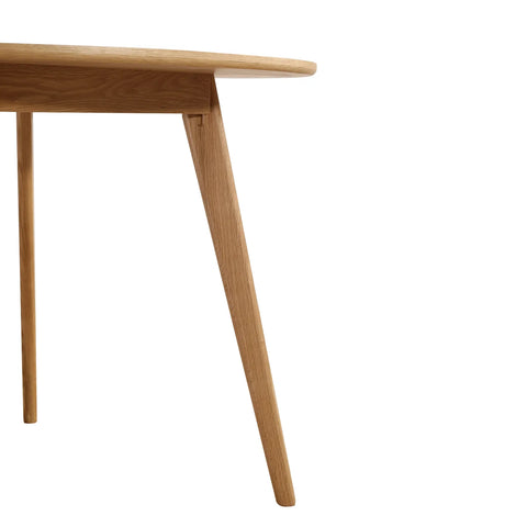 Sienna Oak Round Wooden Dining Table - 100cm