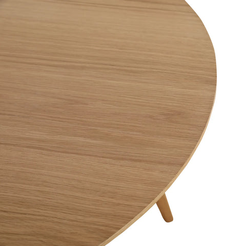 Sienna Oak Round Wooden Dining Table - 100cm