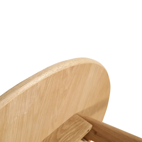 Sienna Oak Round Wooden Dining Table - 100cm