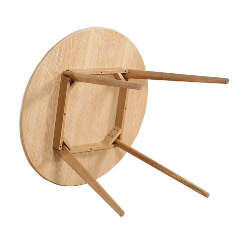 Sienna Oak Round Wooden Dining Table - 100cm