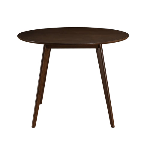 Sienna Walnut Round Wooden Dining Table - 100cm