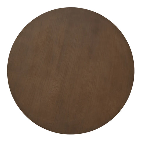 Sienna Walnut Round Wooden Dining Table - 100cm