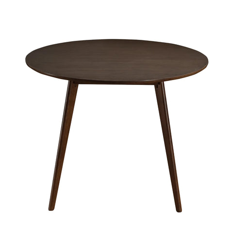 Sienna Walnut Round Wooden Dining Table - 100cm