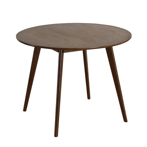 Sienna Walnut Round Wooden Dining Table - 100cm