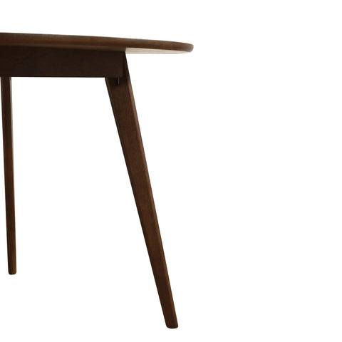 Sienna Walnut Round Wooden Dining Table - 100cm