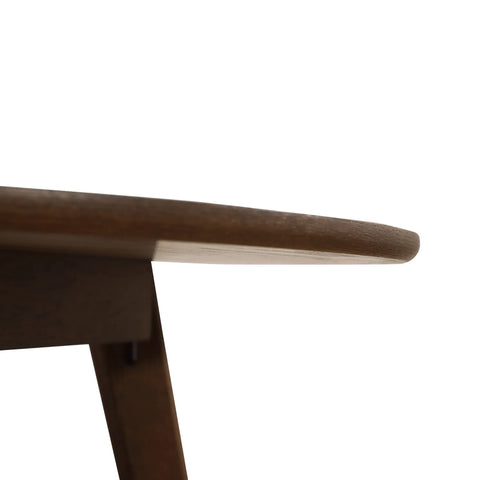 Sienna Walnut Round Wooden Dining Table - 100cm