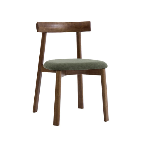 Soma Set of 2 Olive Green Fabric Dining Chairs