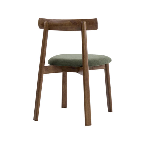 Soma Set of 2 Olive Green Fabric Dining Chairs