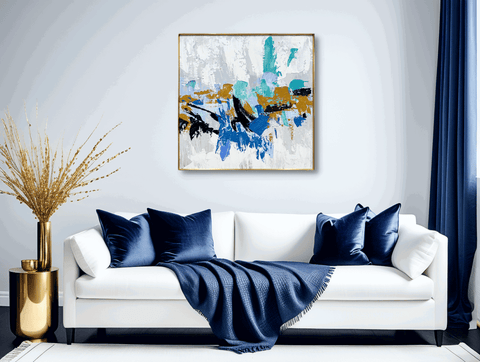 Splash Modern Abstract Oil Painting - Furnt