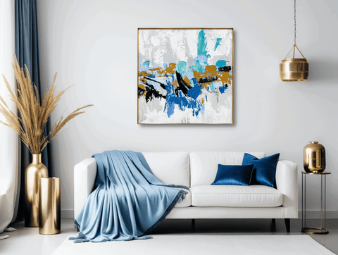 Splash Modern Abstract Oil Painting - Furnt