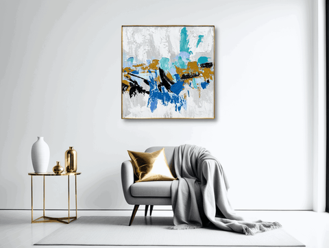 Splash Modern Abstract Oil Painting - Furnt