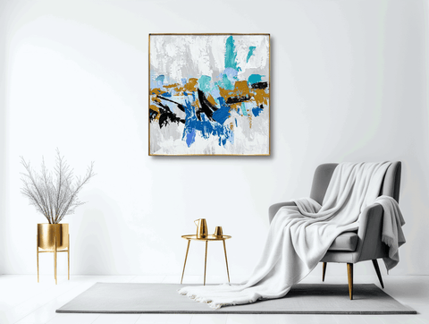 Splash Modern Abstract Oil Painting - Furnt