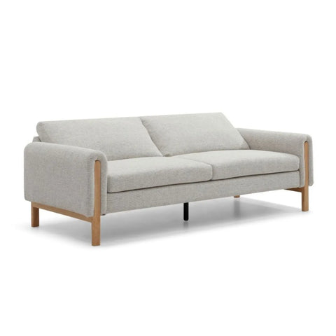 Thea Click Clack Sofabed in Natural or Grey Textured Weave