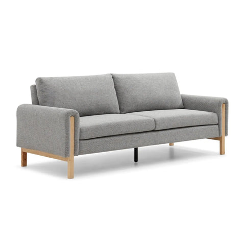 Thea Click Clack Sofabed in Natural or Grey Textured Weave