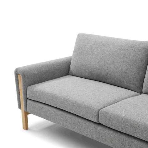 Thea Click Clack Sofabed in Natural or Grey Textured Weave