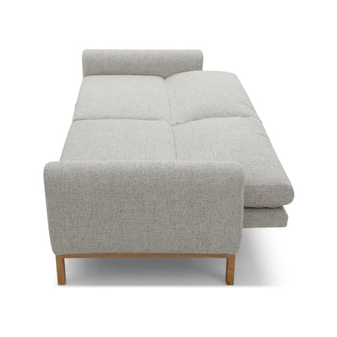 Thea Click Clack Sofabed in Natural or Grey Textured Weave