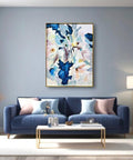 Tranquil Serenity A Pastel Floral Abstract Wall Art - Furnt