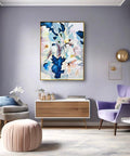 Tranquil Serenity A Pastel Floral Abstract Wall Art - Furnt