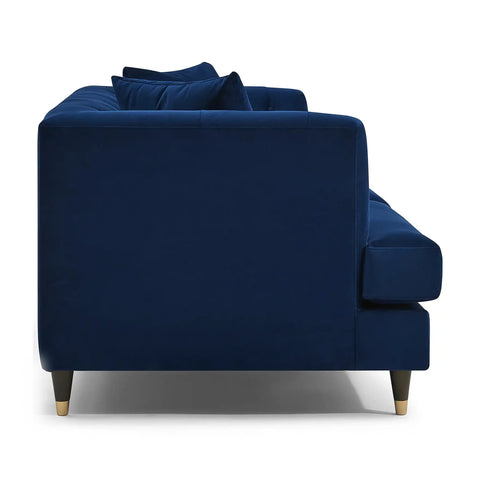 Tribeca Tufted Royal Navy Blue Velvet 3 Seater Sofa