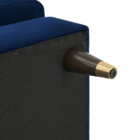 Tribeca Tufted Royal Navy Blue Velvet 3 Seater Sofa