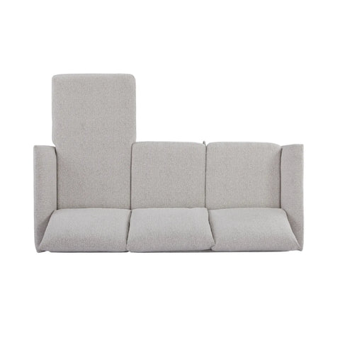 Velin Beige Fabric 3 Seater Reversible Corner Sofa Bed with Storage