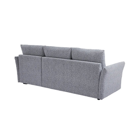 Velin Dark Grey Fabric 3 Seater Reversible Corner Sofa Bed with Storage